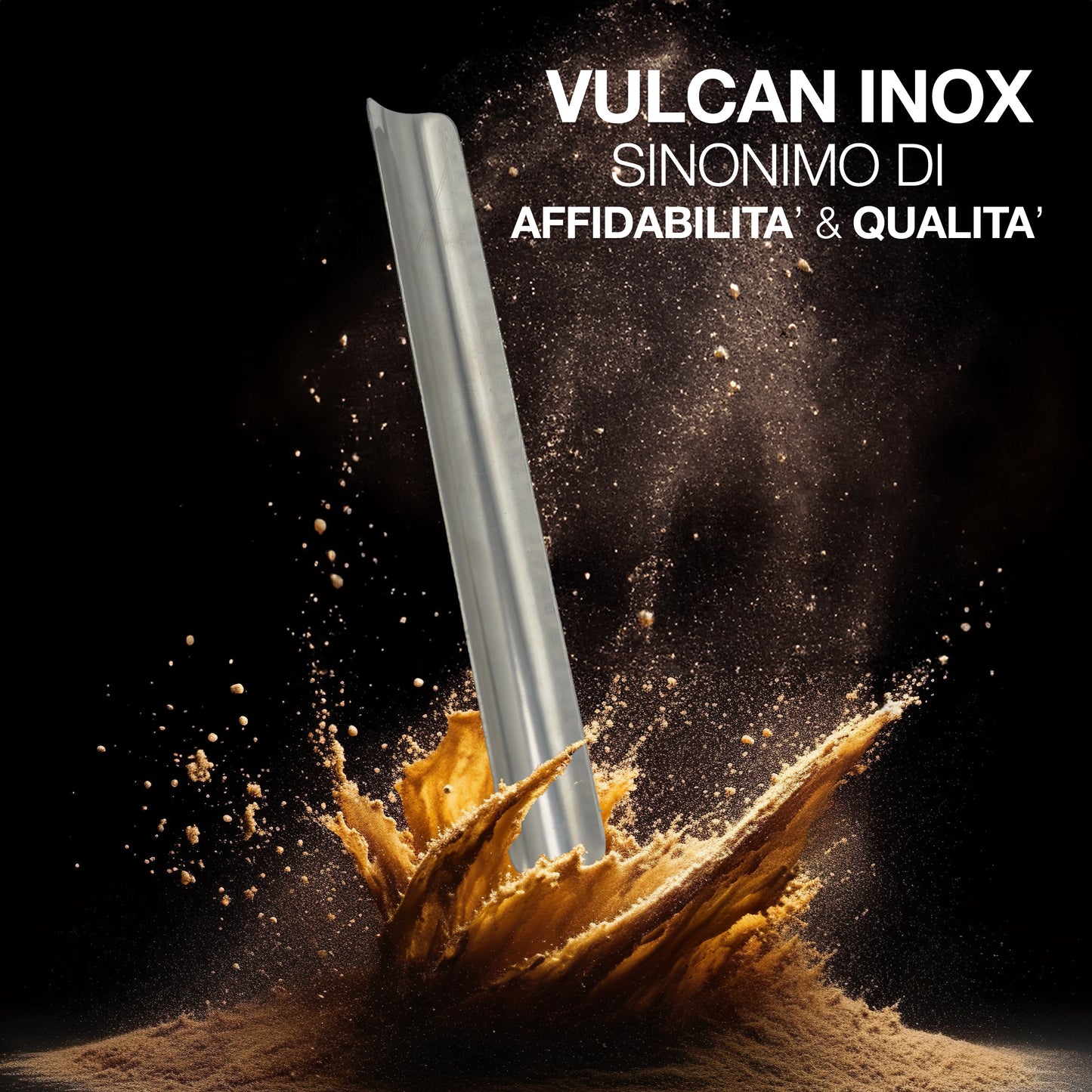 Vulcan Inox - Coppia di Raccogli Briciole in Acciaio Inox | Utensile Professionale per Ristoranti e Cucine | Made in Italy